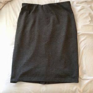 Classic grey pencil skirt